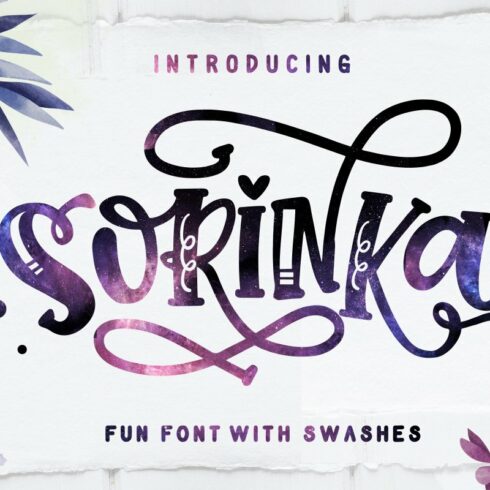 Sorinka Fun Font and extras cover image.