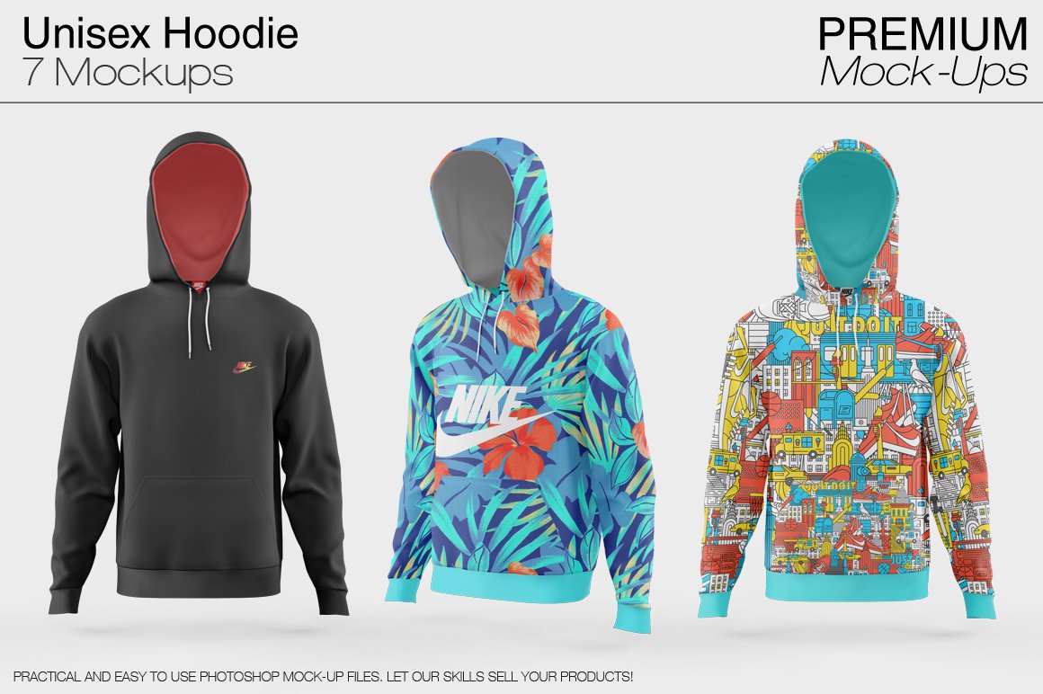 Unisex Hoodie Mockup Set cover image.