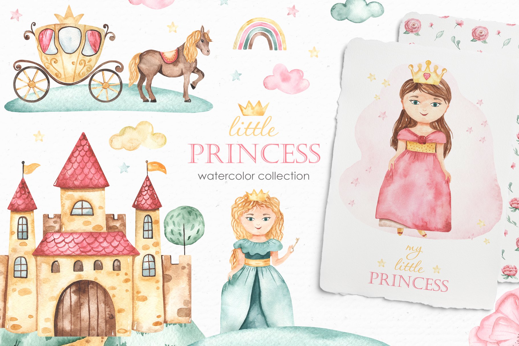 Little princess watercolor cover image.
