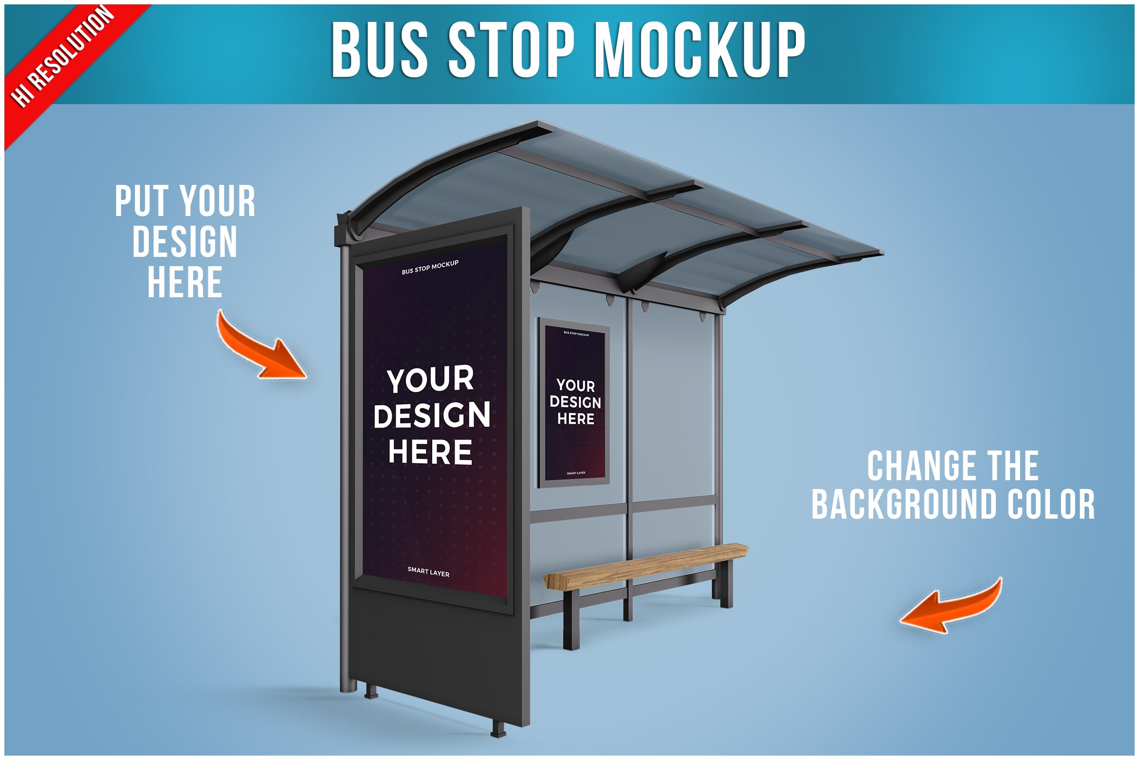 Bus Stop Mockup cover image.