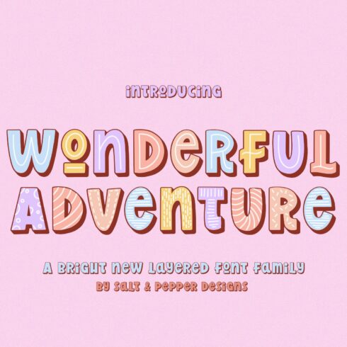 Wonderful Adventure Font Family cover image.