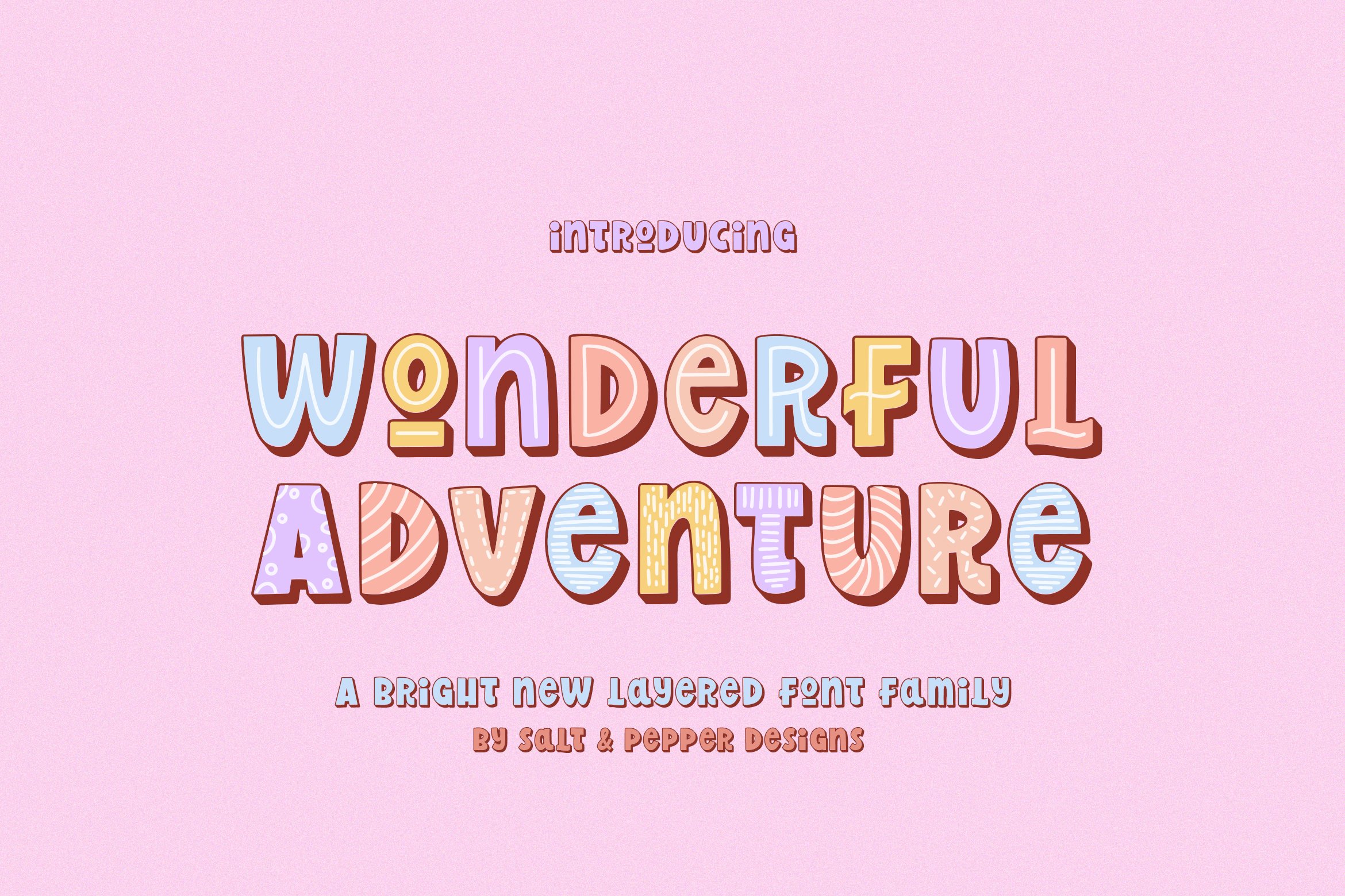 Wonderful Adventure Font Family cover image.