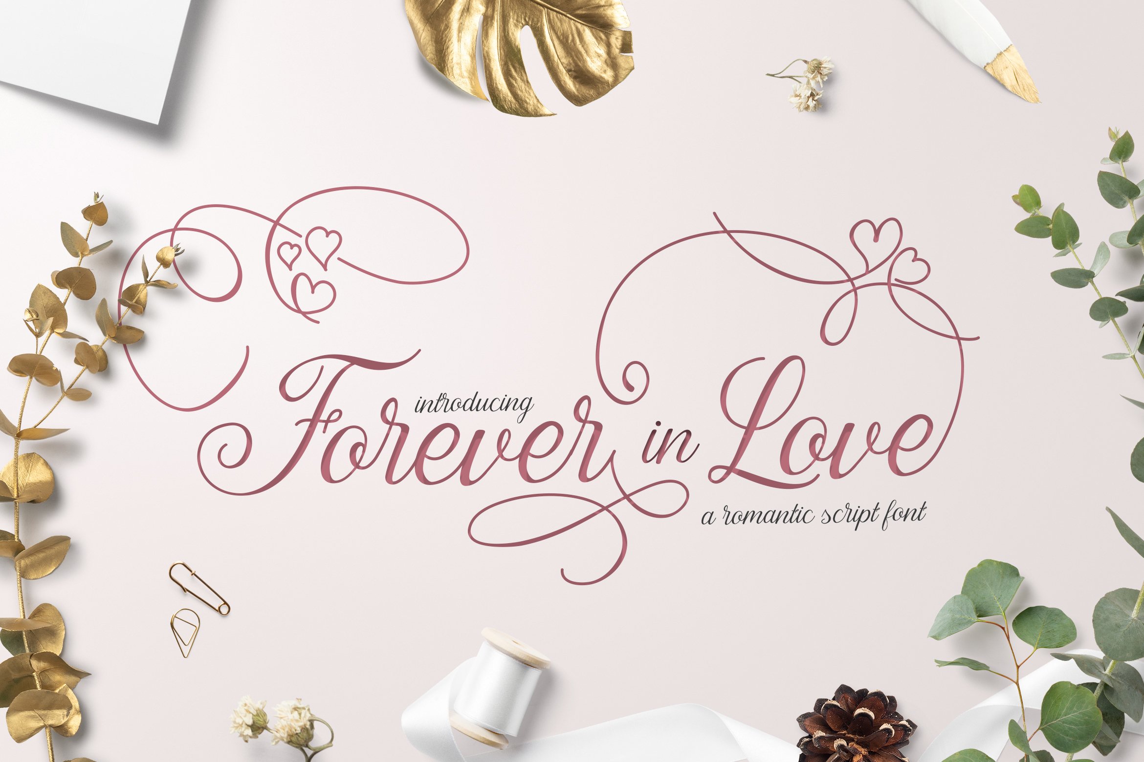Forever in Love Script Font cover image.