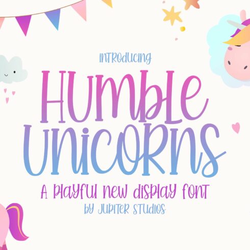 Humble Unicorns Font cover image.