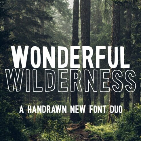 Wonderful Wilderness Font Duo cover image.