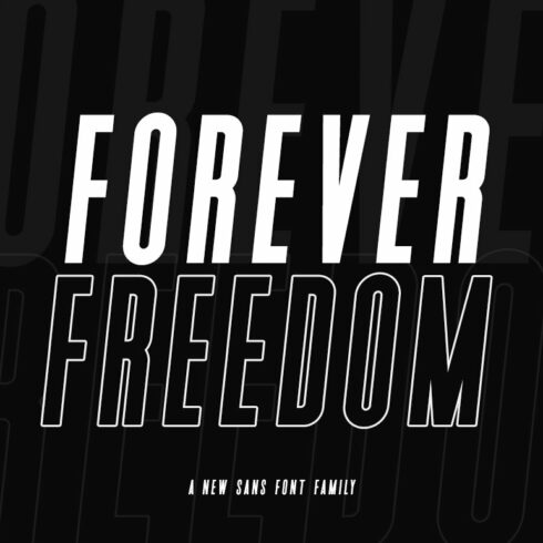 Forever Freedom Font Family cover image.