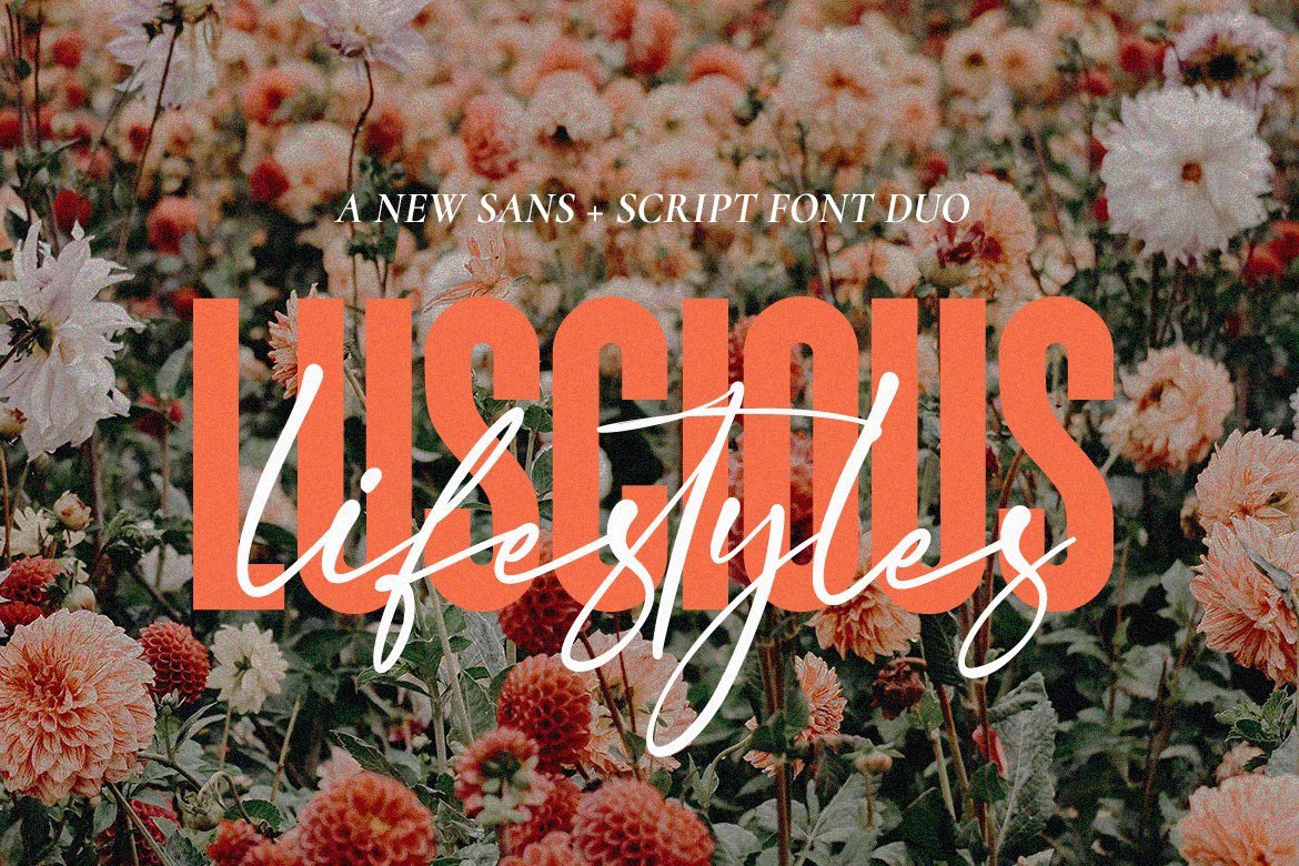 Luscious Lifestyles Font Duo cover image.