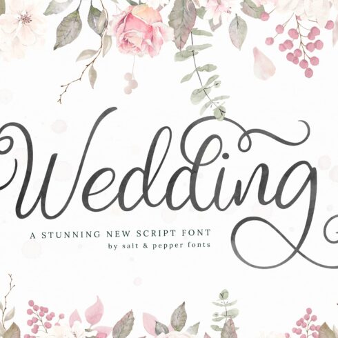 Wedding Script Font cover image.