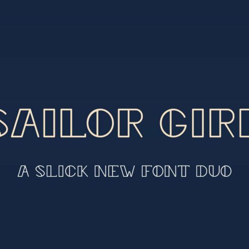 Sailor Girl Font Duo cover image.
