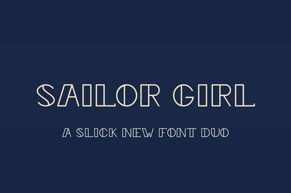 Sailor Girl Font Duo cover image.