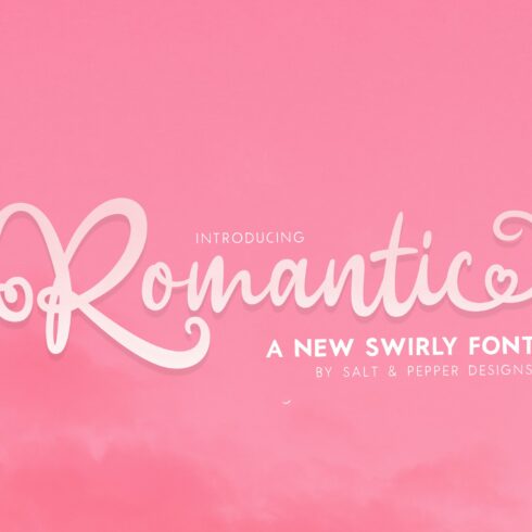 Romantic Script Font cover image.