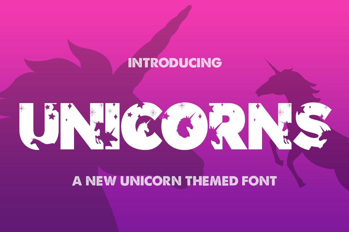 The Unicorns Font cover image.