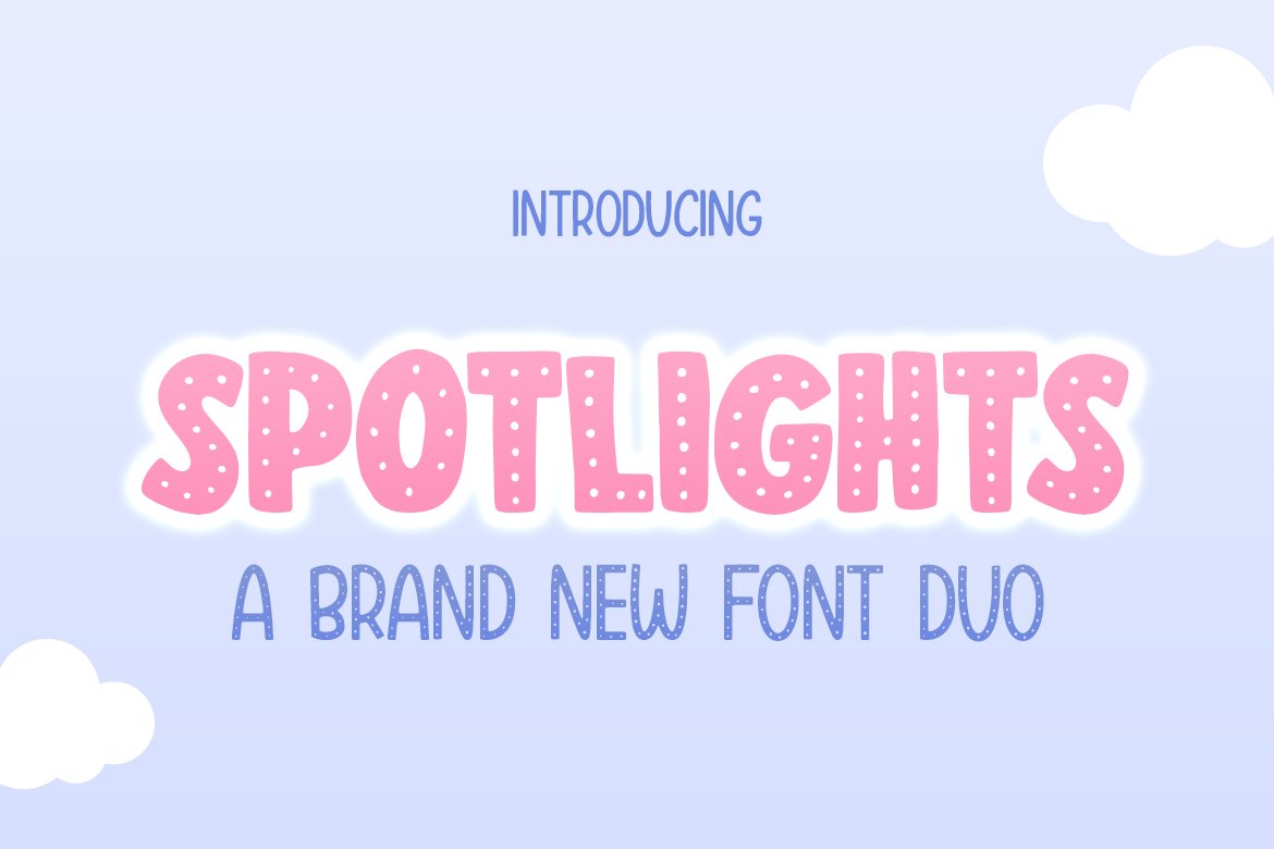 Spotlights Font Duo cover image.