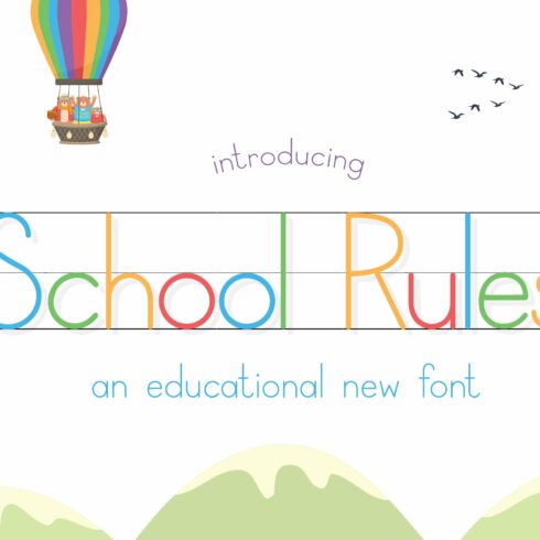 School Rules Font cover image.