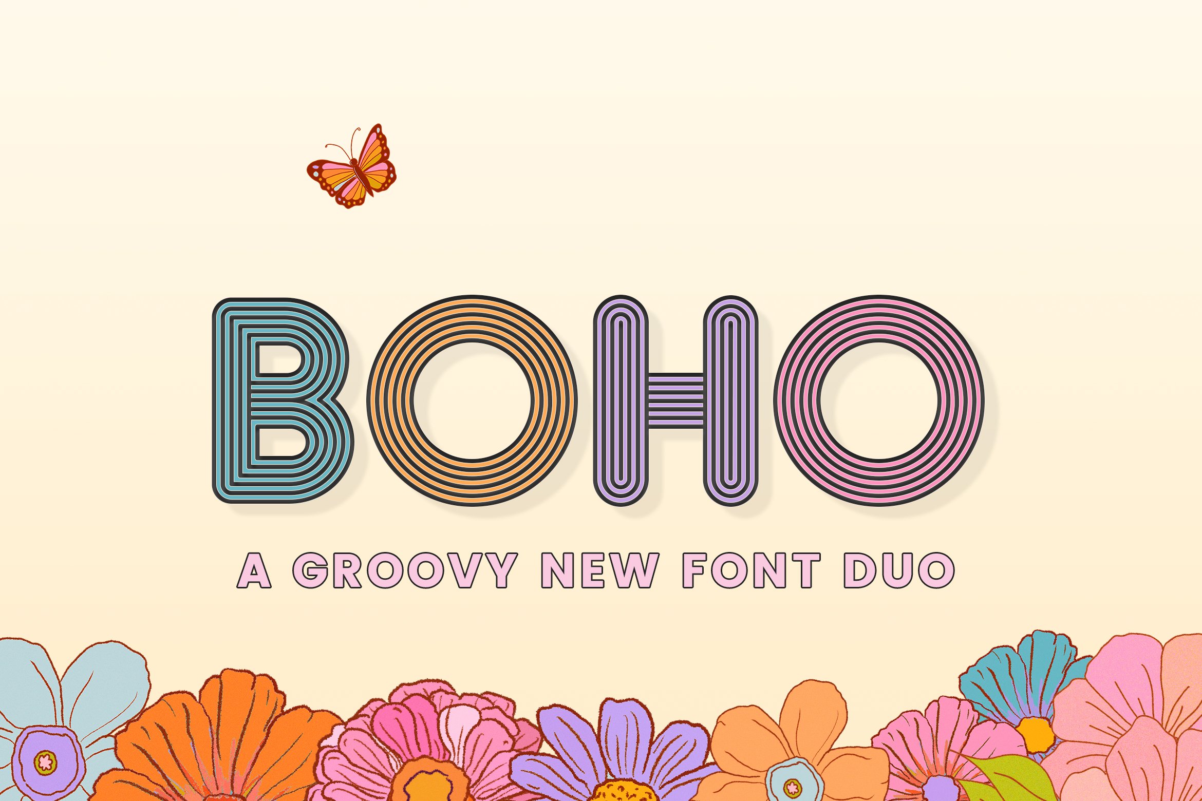 Boho Font Duo cover image.