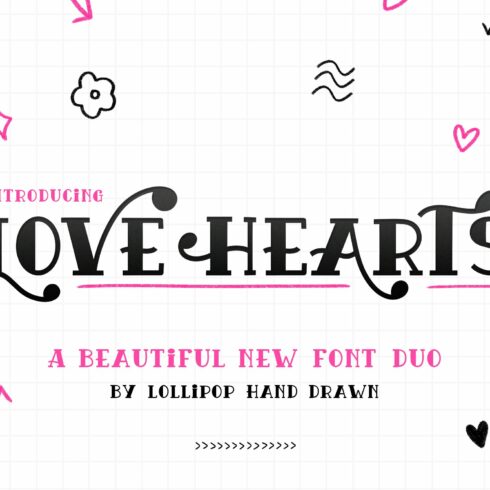 Love Hearts Font Duo cover image.