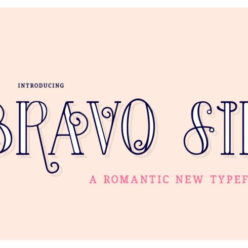Bravo Sir Font Family cover image.