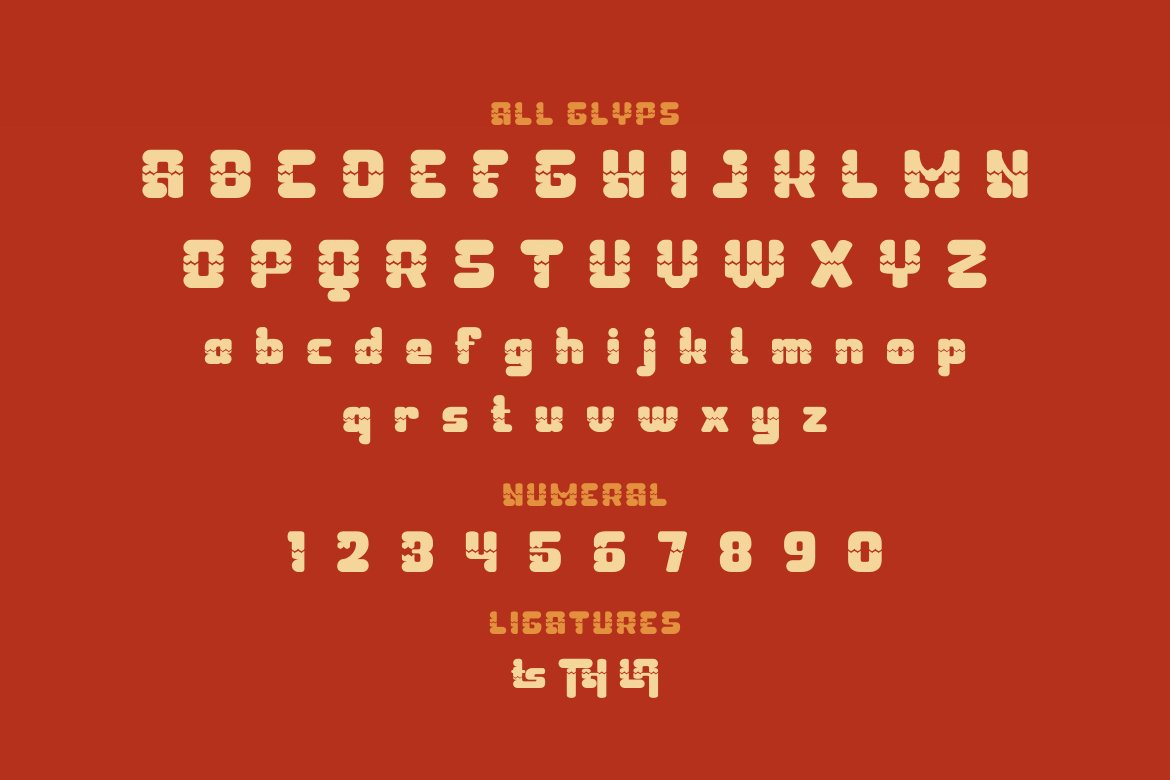 TAGURO | Groovy Retro Font preview image.