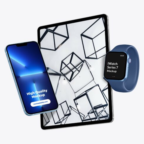 Apple Watch 7 Mockup cover image.