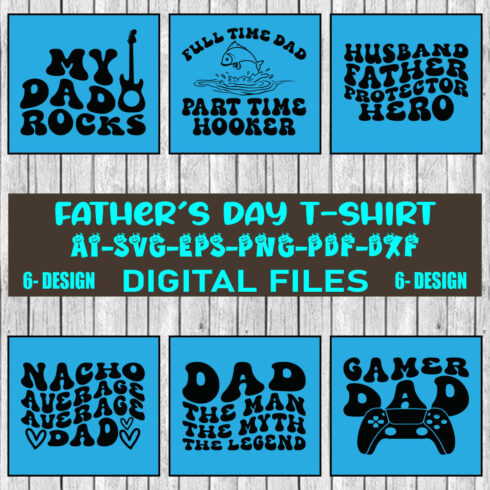 Father's Day T-shirt Design Bundle Vol-10 cover image.