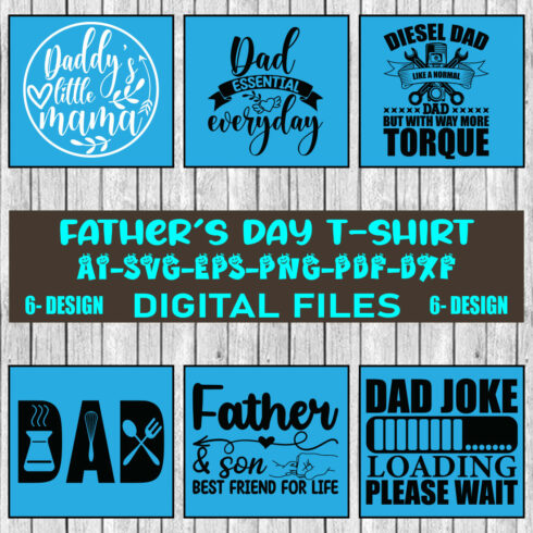 Father's Day T-shirt Design Bundle Vol-04 cover image.