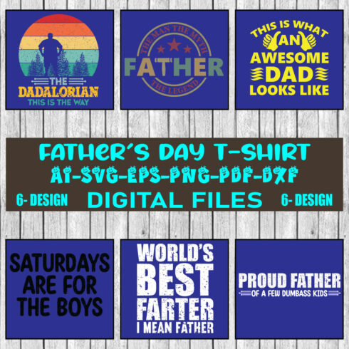 Father's Day T-shirt Design Bundle Vol-20 cover image.