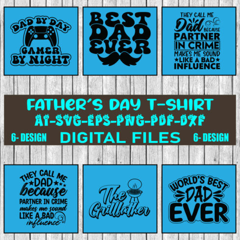 Father's Day T-shirt Design Bundle Vol-09 cover image.