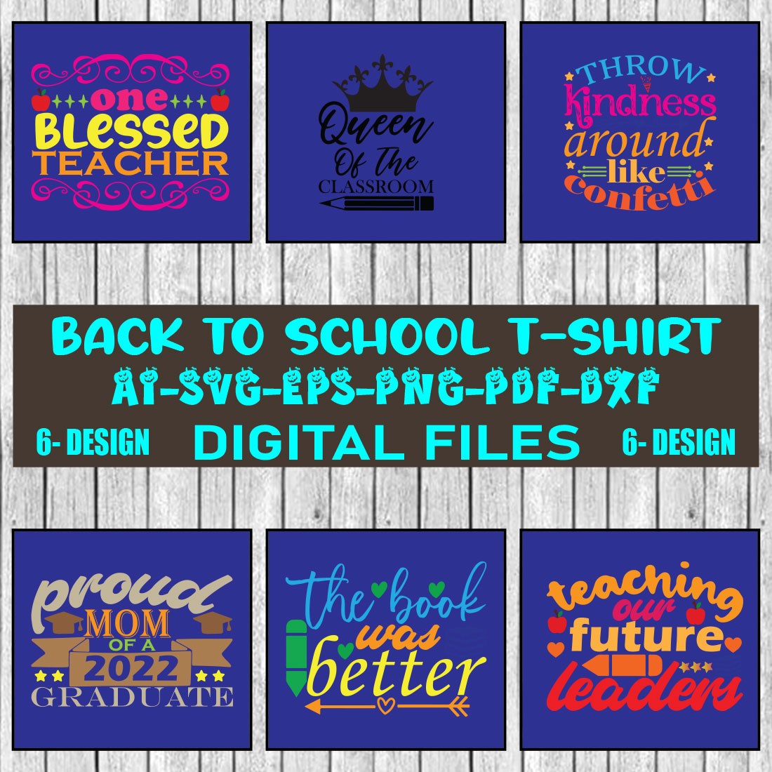 Back To School T-shirt Design Bundle Vol-05 cover image.