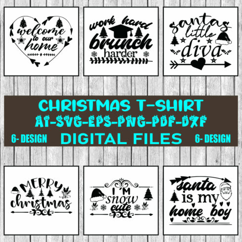 Christmas T-shirt Design Bundle Vol-02 cover image.