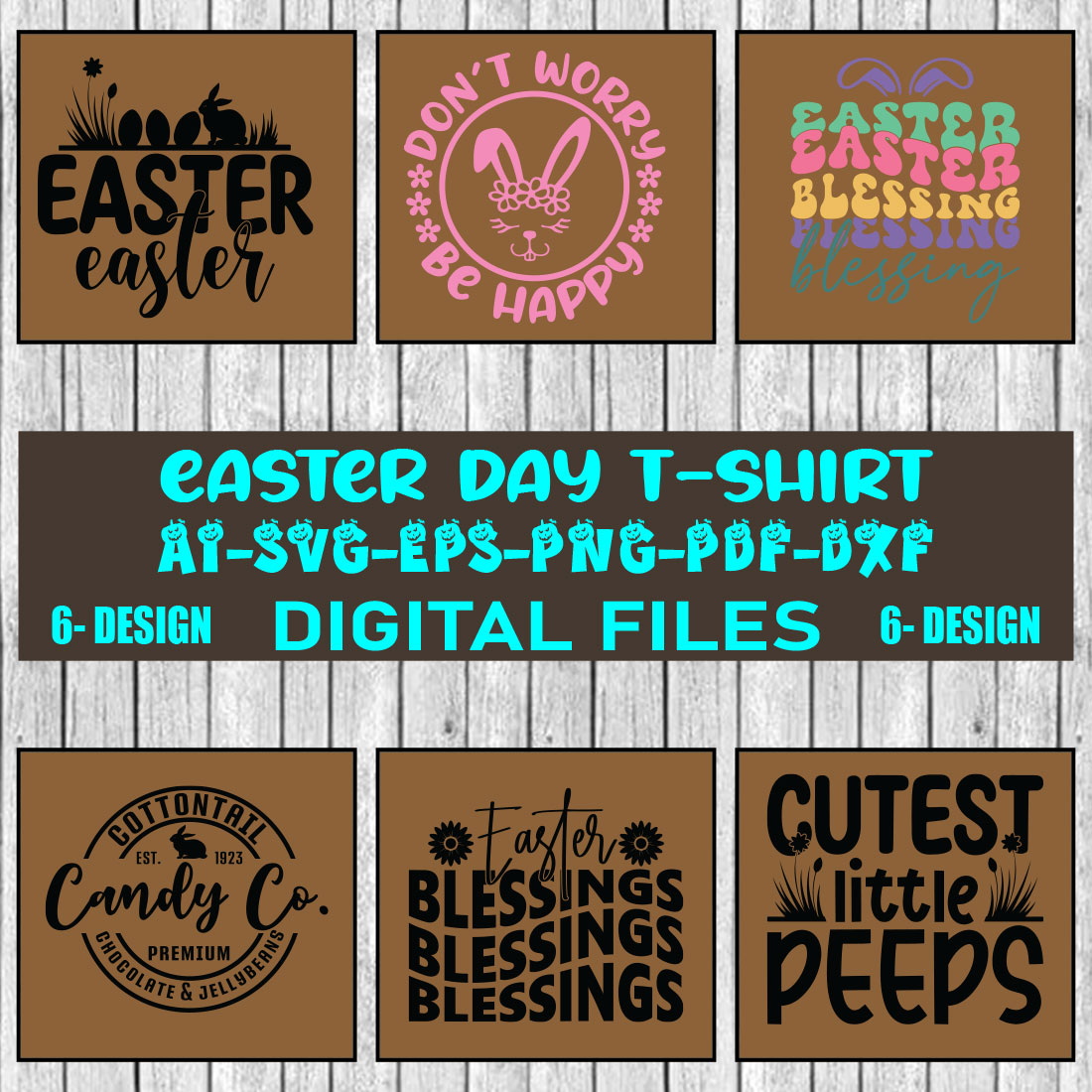 Easter T-shirt Design Bundle Vol-02 cover image.