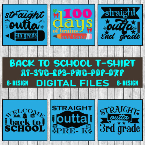 Back To School T-shirt Design Bundle Vol-03 cover image.