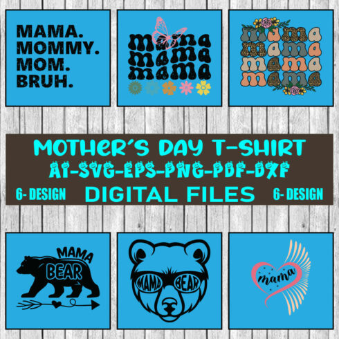 Mother's Day T-shirt Design Bundle Vol-02 cover image.