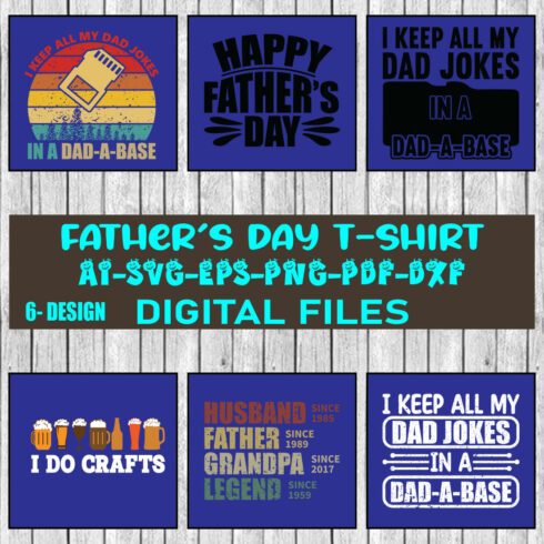 Father's Day T-shirt Design Bundle Vol-16 cover image.