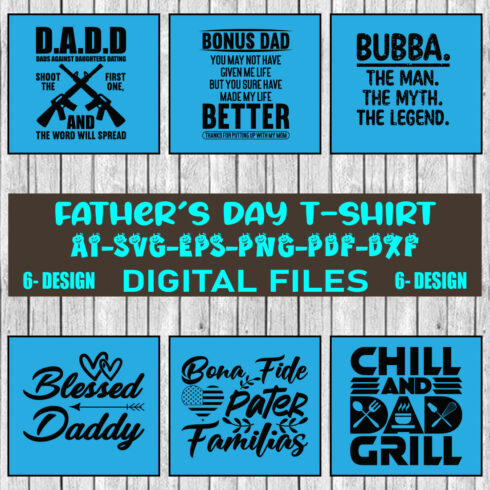 Father's Day T-shirt Design Bundle Vol-03 cover image.