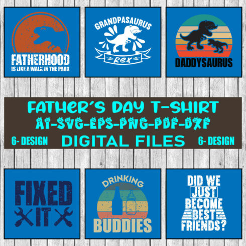 Father's Day T-shirt Design Bundle Vol-15 cover image.