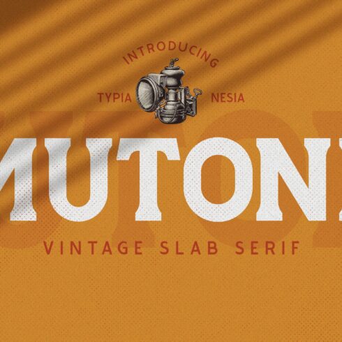Mutone - Vintage Slab Serif cover image.