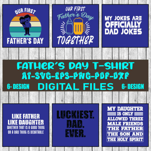 Father's Day T-shirt Design Bundle Vol-18 cover image.