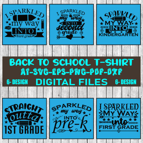 Back To School T-shirt Design Bundle Vol-02 cover image.