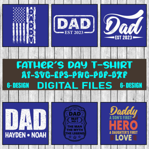 Father's Day T-shirt Design Bundle Vol-14 cover image.