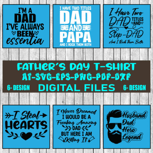 Father's Day T-shirt Design Bundle Vol-08 cover image.