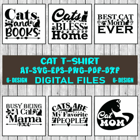 Cat T-shirt Design Bundle Vol-04 cover image.