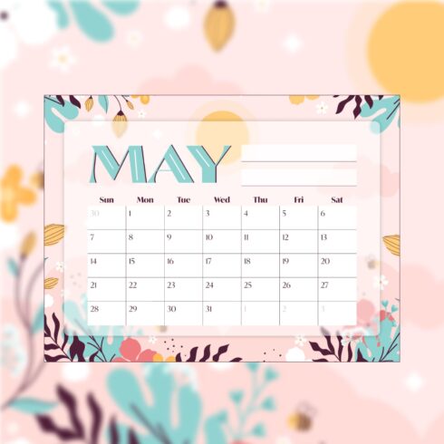 10 Free Calendar May – MasterBundles