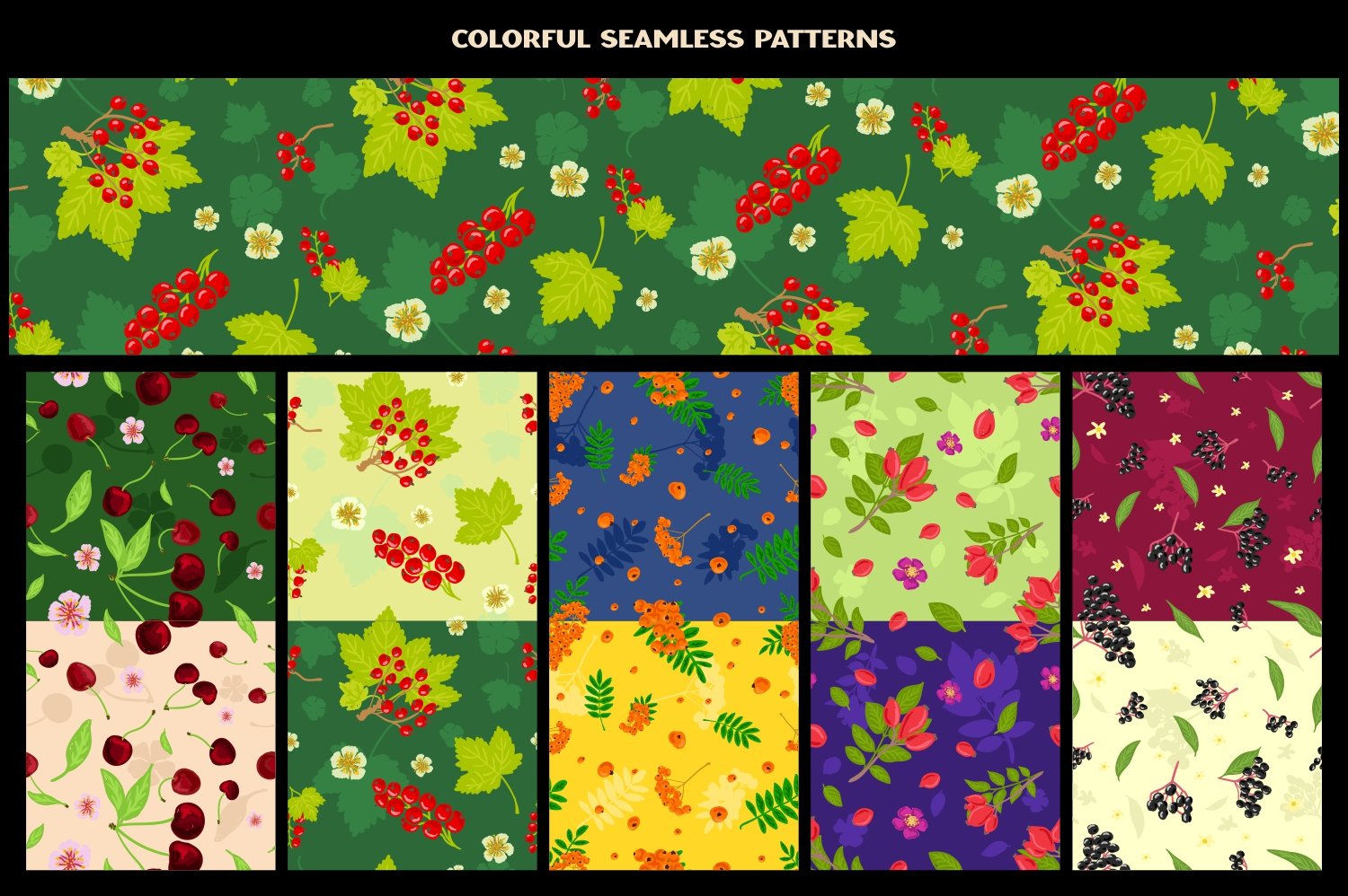 10 seamless berries pattern 418