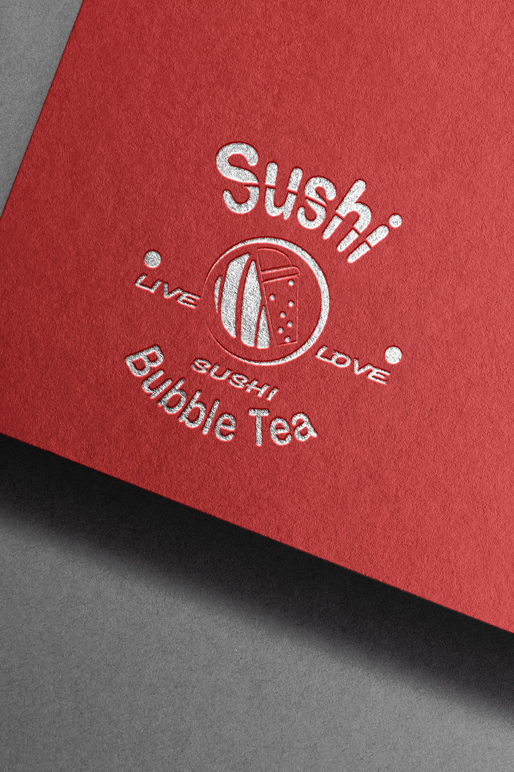 sushi restaurant logo and tea bubble vector pinterest preview image.