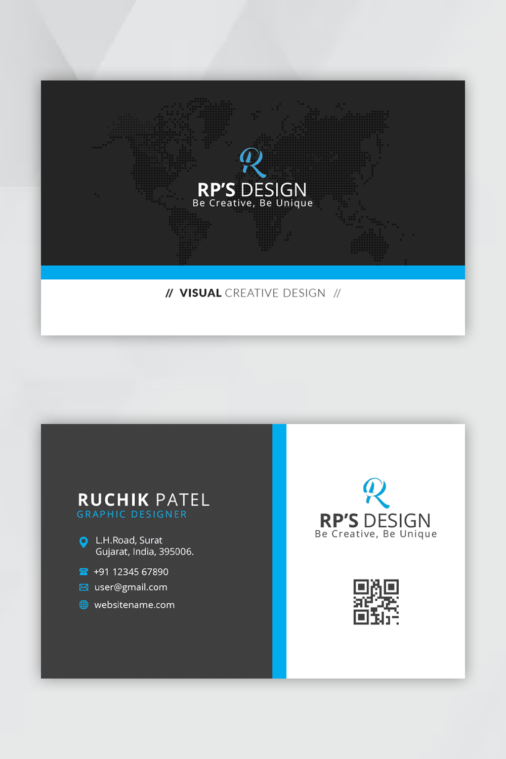 Business Card Design pinterest preview image.