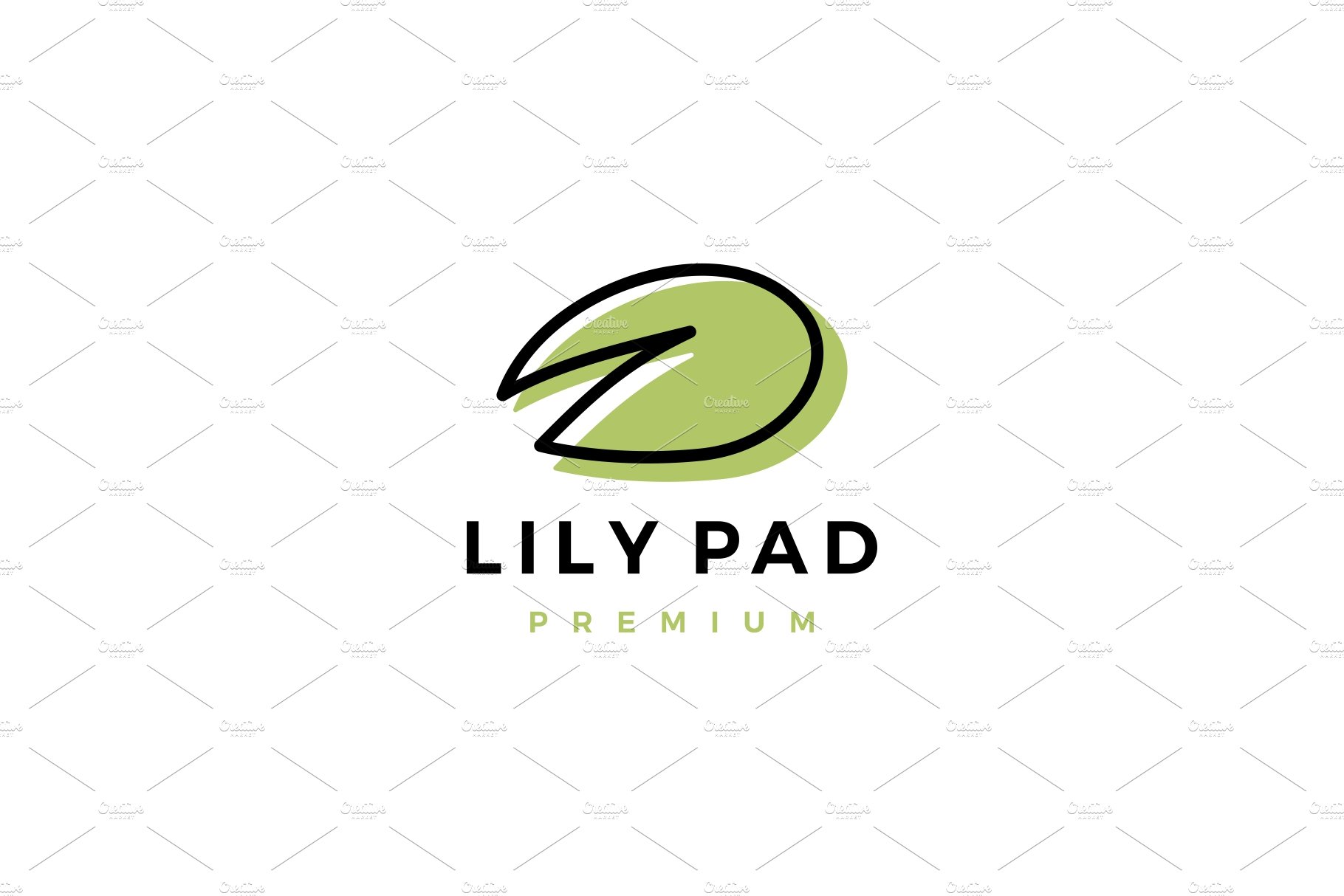 lily pad logo vector icon cover image.