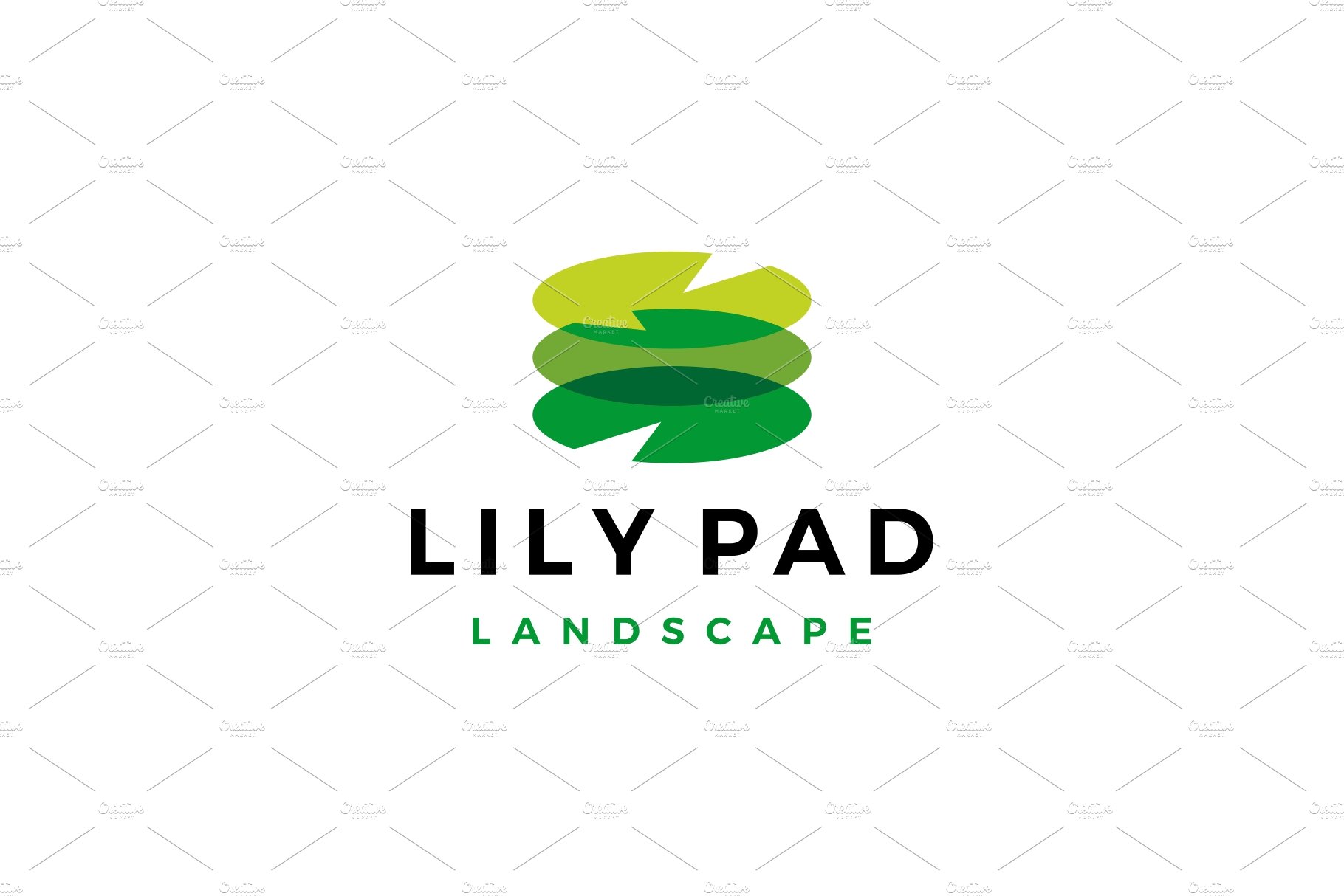 lily pad landscape landscaping logo cover image.