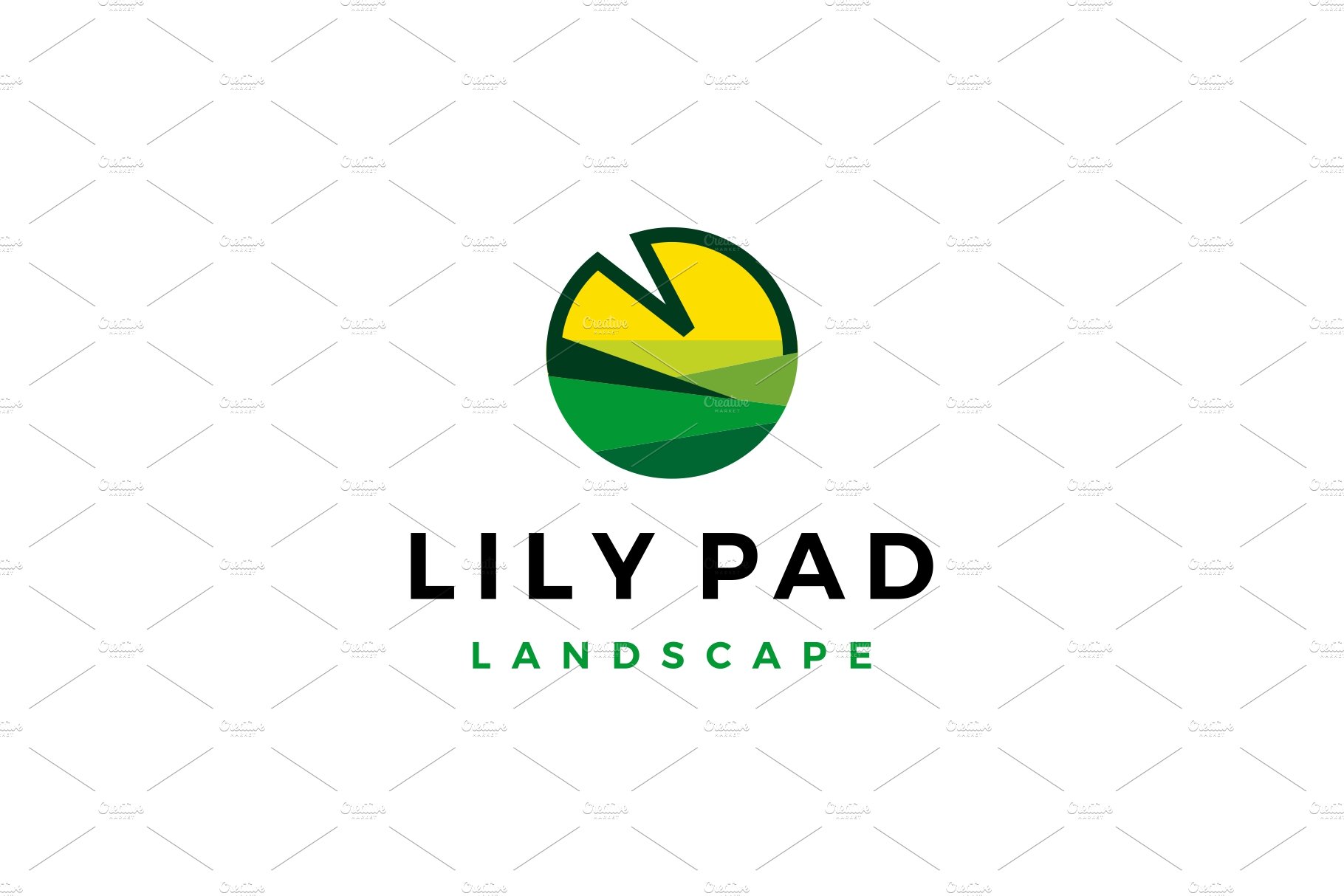 lily pad landscape landscaping logo cover image.