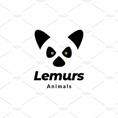 face black white lemurs logo design cover image.