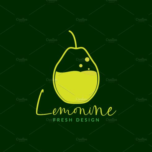 green fruit lemon bubble logo cover image.